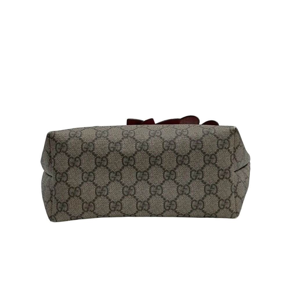 Gucci Girl's GG Supreme Rainbow Bow Tote - Picture 6 of 14